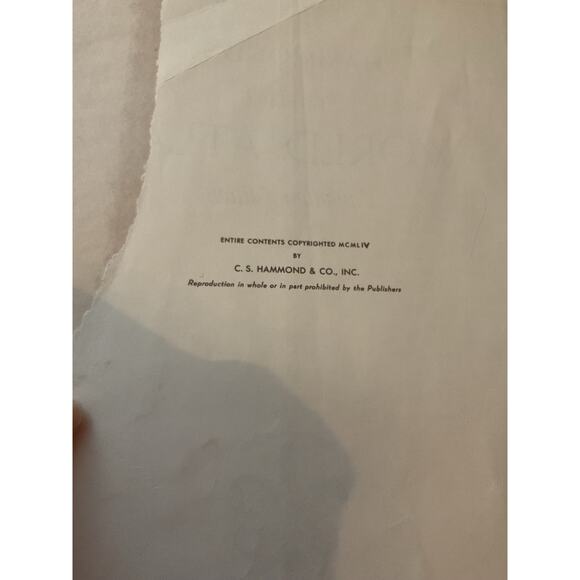 1954 Hammond's Standard World Atlas - Picture 6 of 15